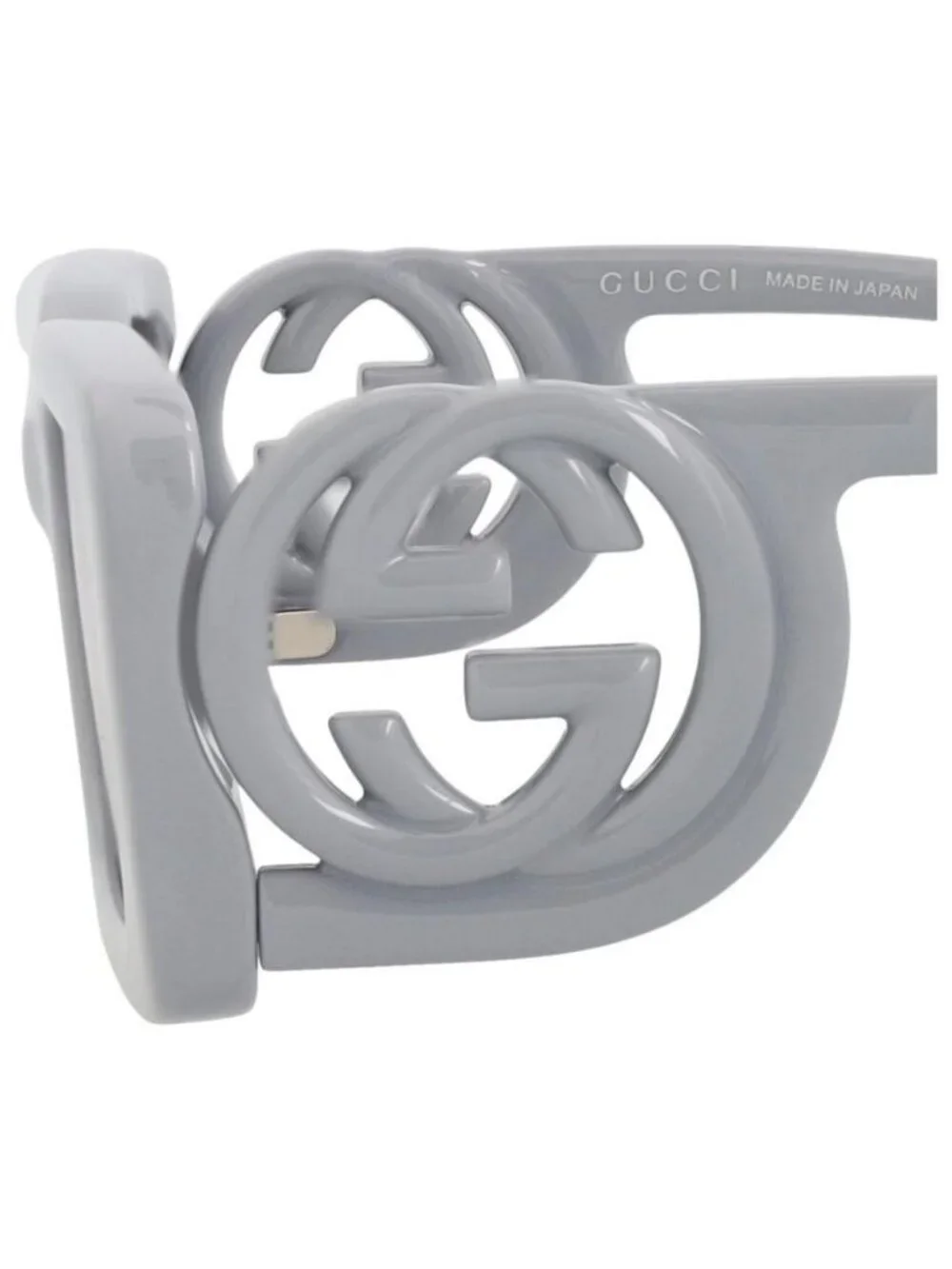 New Gucci Womens Square/Rectangle Silver Silver Silver Fashion Designer Sunglass